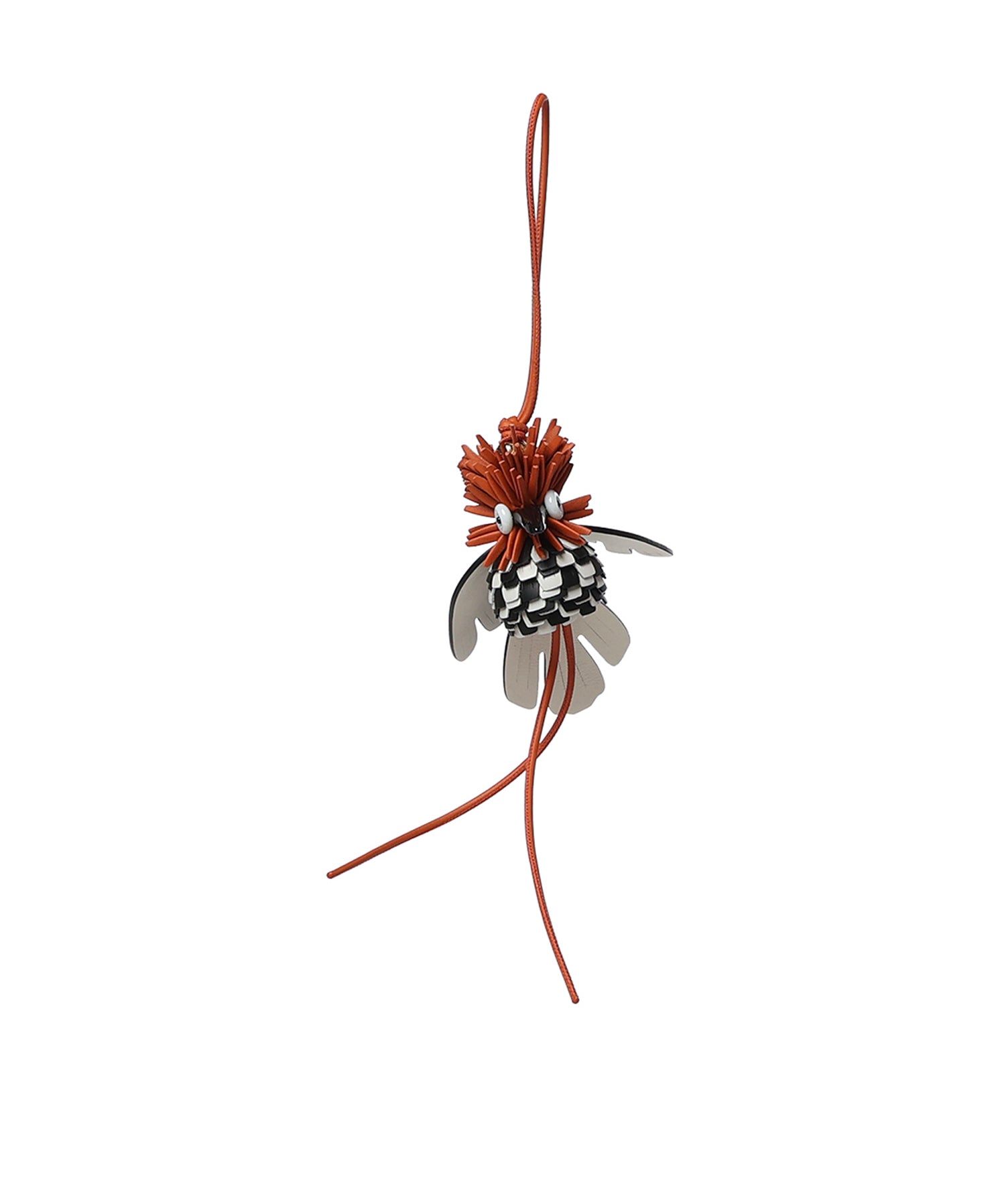 Ciondolo Hoopoe bird in pelle di vitello CCFC232X19 9101 LOEWE 