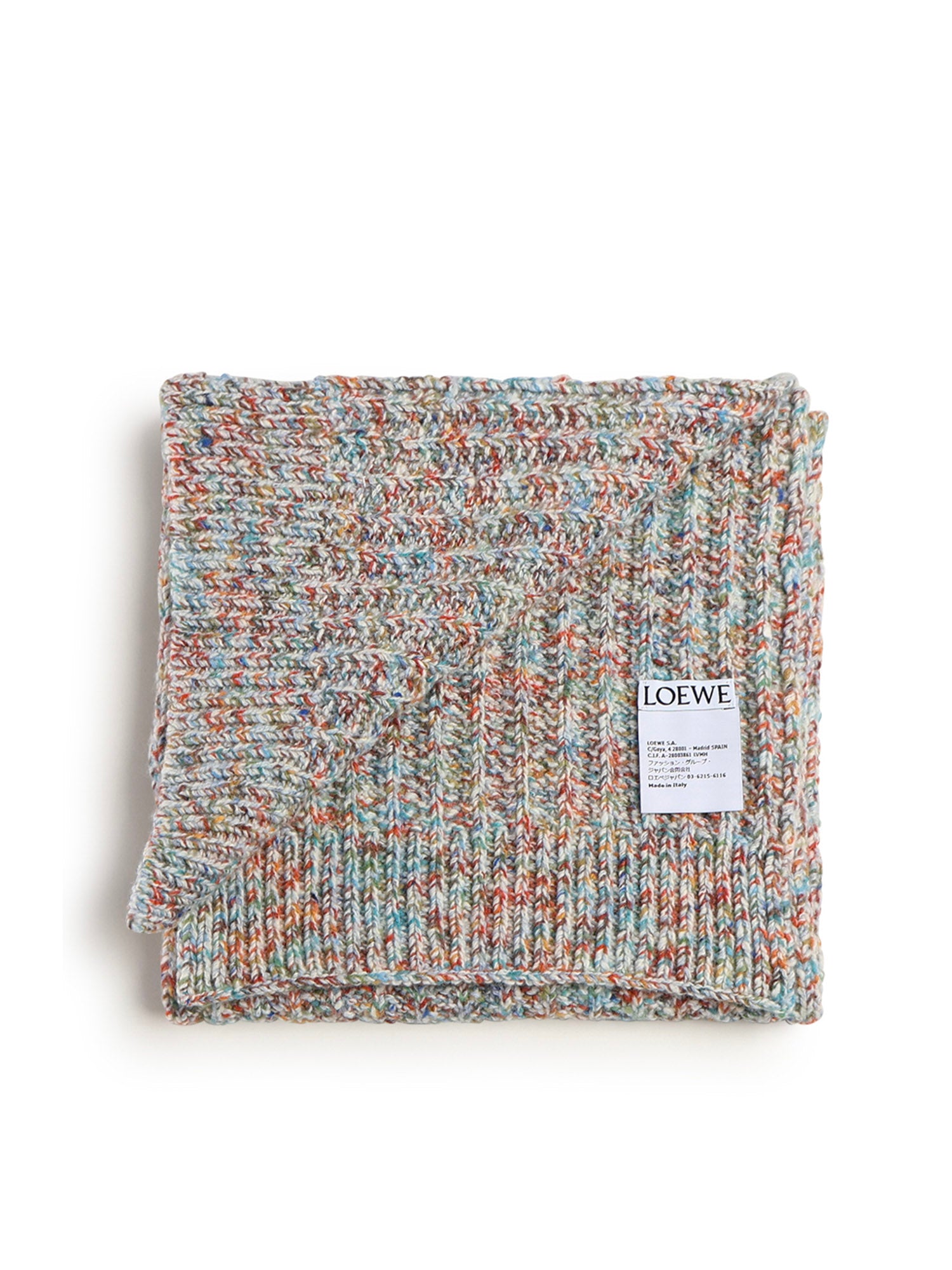 Sciarpa in misto lana e cashmere F655SS1X05 9990 LOEWE 