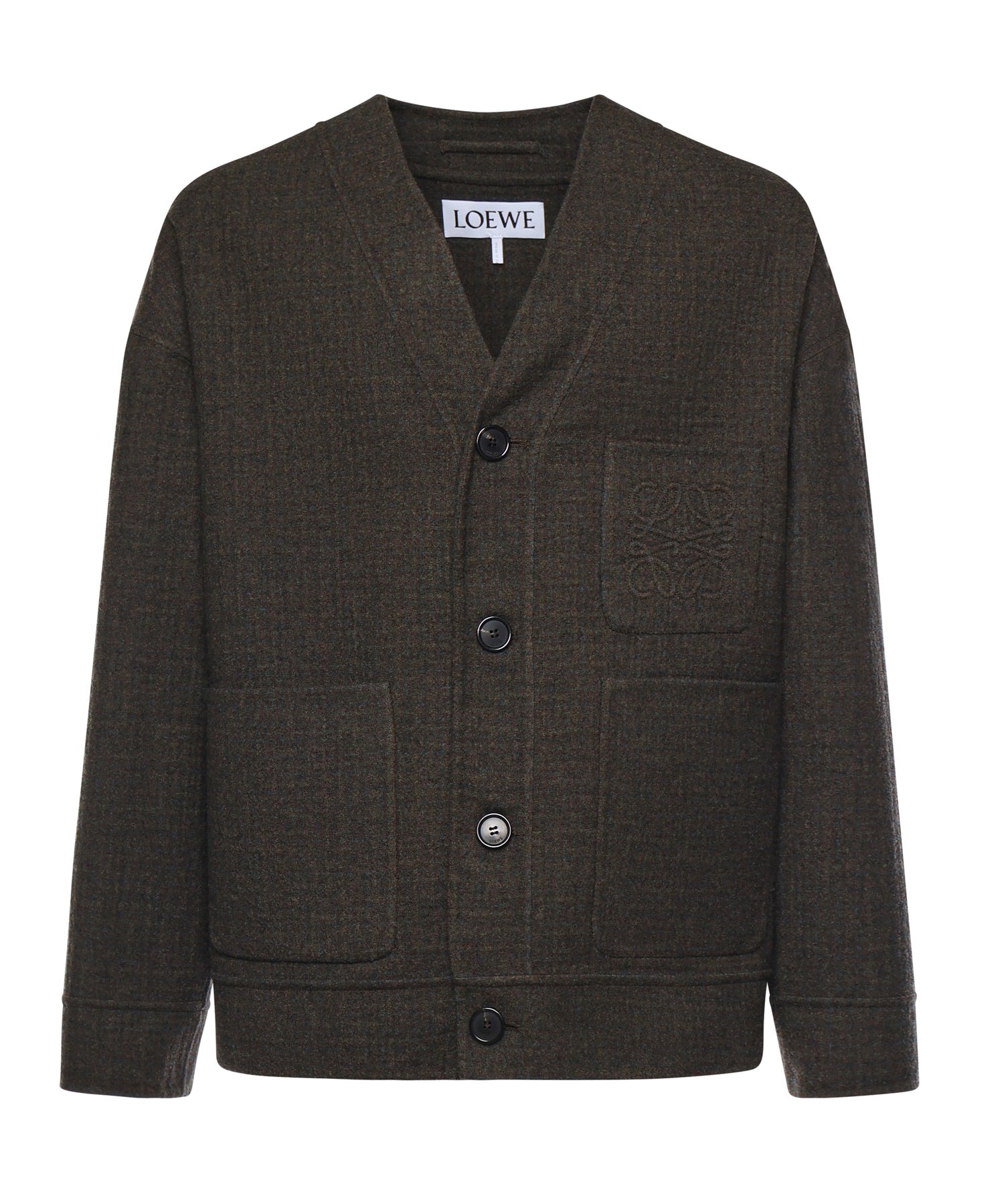 Cardigan in misto cotone e seta H526Y02WDC 6812 LOEWE 