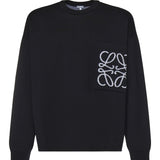 Maglia Anagram in cotone con tasca H526Y14KKI 1102 LOEWE 