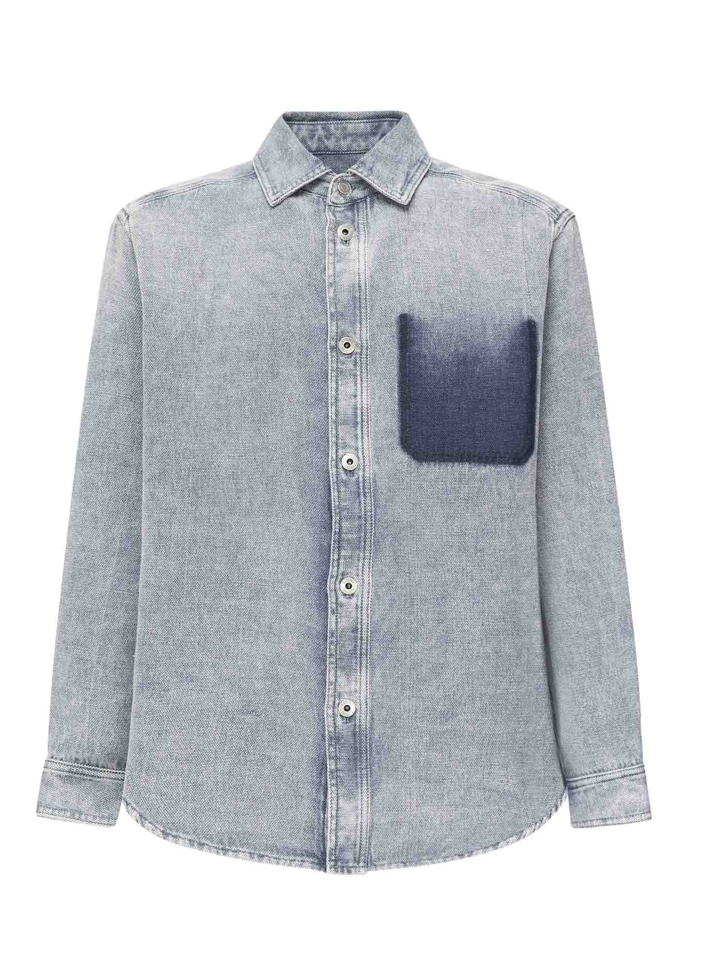 Camicia in cotone e lino H526Y1DW17 1360 LOEWE 