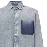 Camicia in cotone e lino H526Y1DW17 1360 LOEWE 