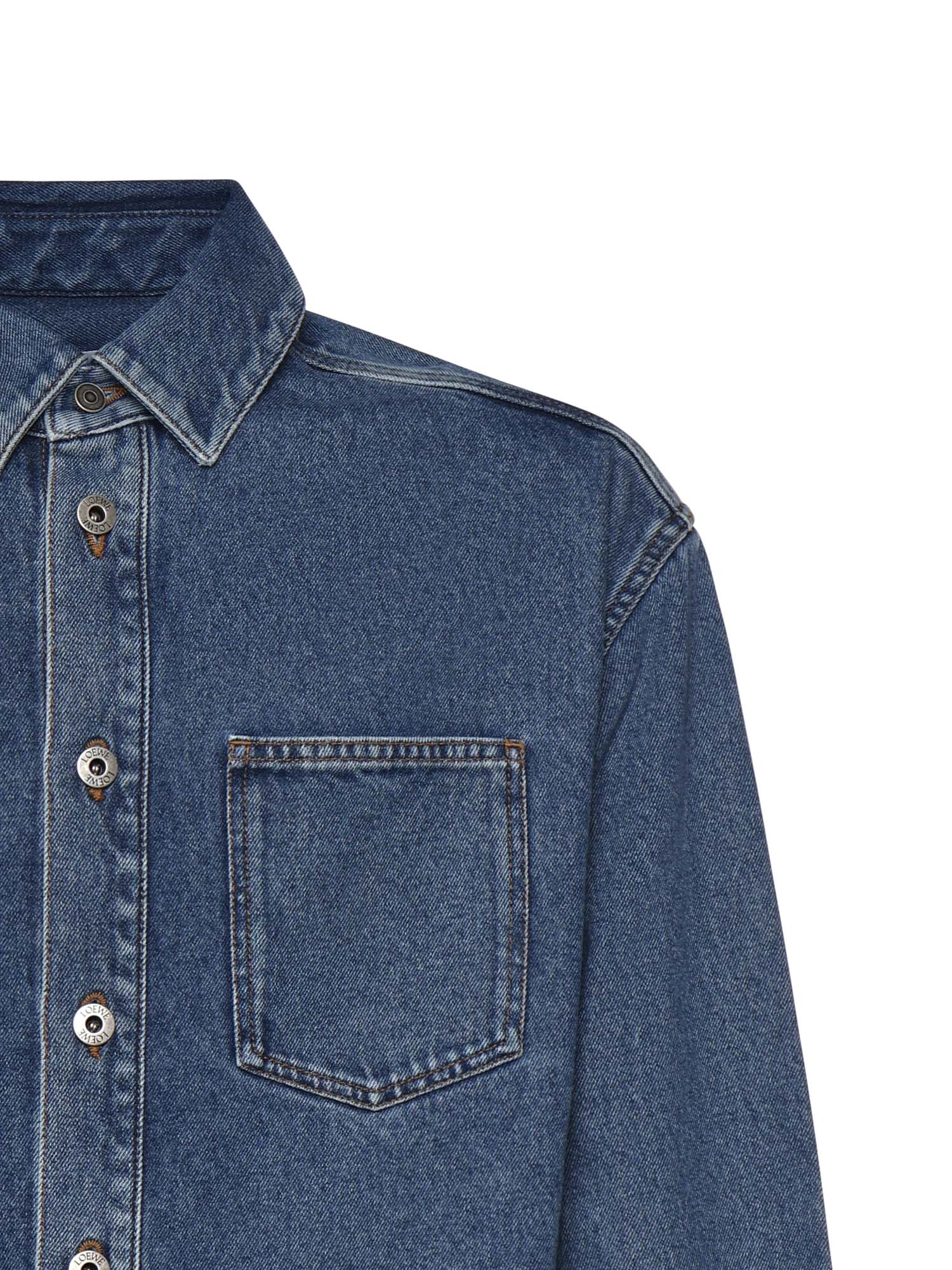 Giacca-camicia Anagram in denim H526Y1DW27 5475 LOEWE 