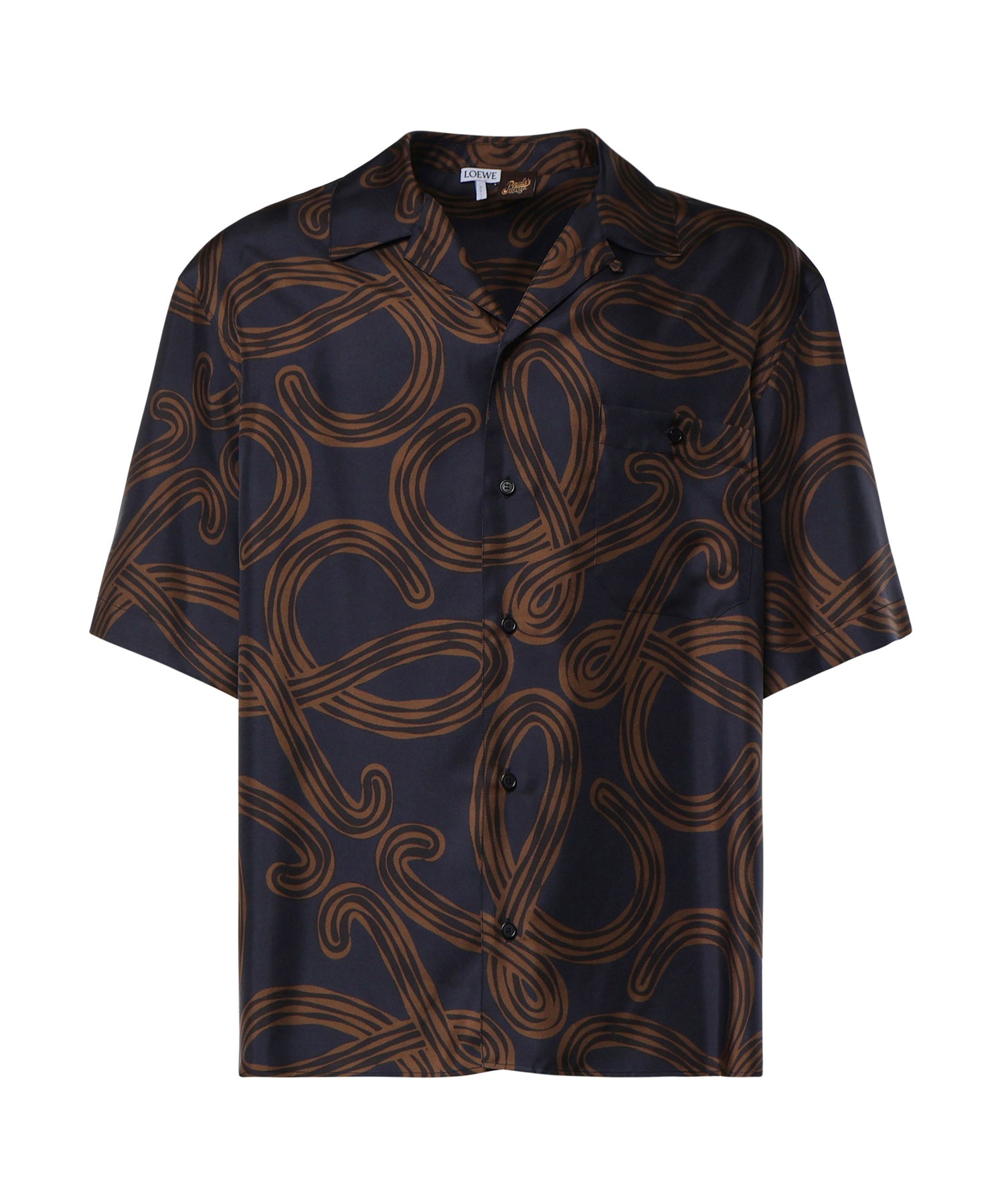 Camicia a maniche corte in seta H616Y05X91 4042 LOEWE 