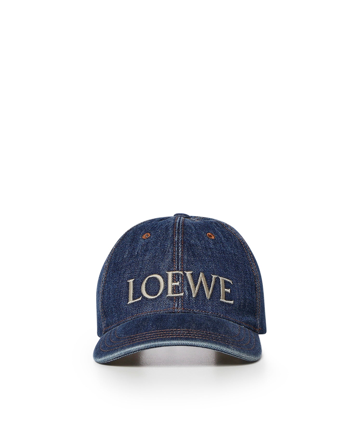 Cappello in denim con logo K820358X49 8798 LOEWE 