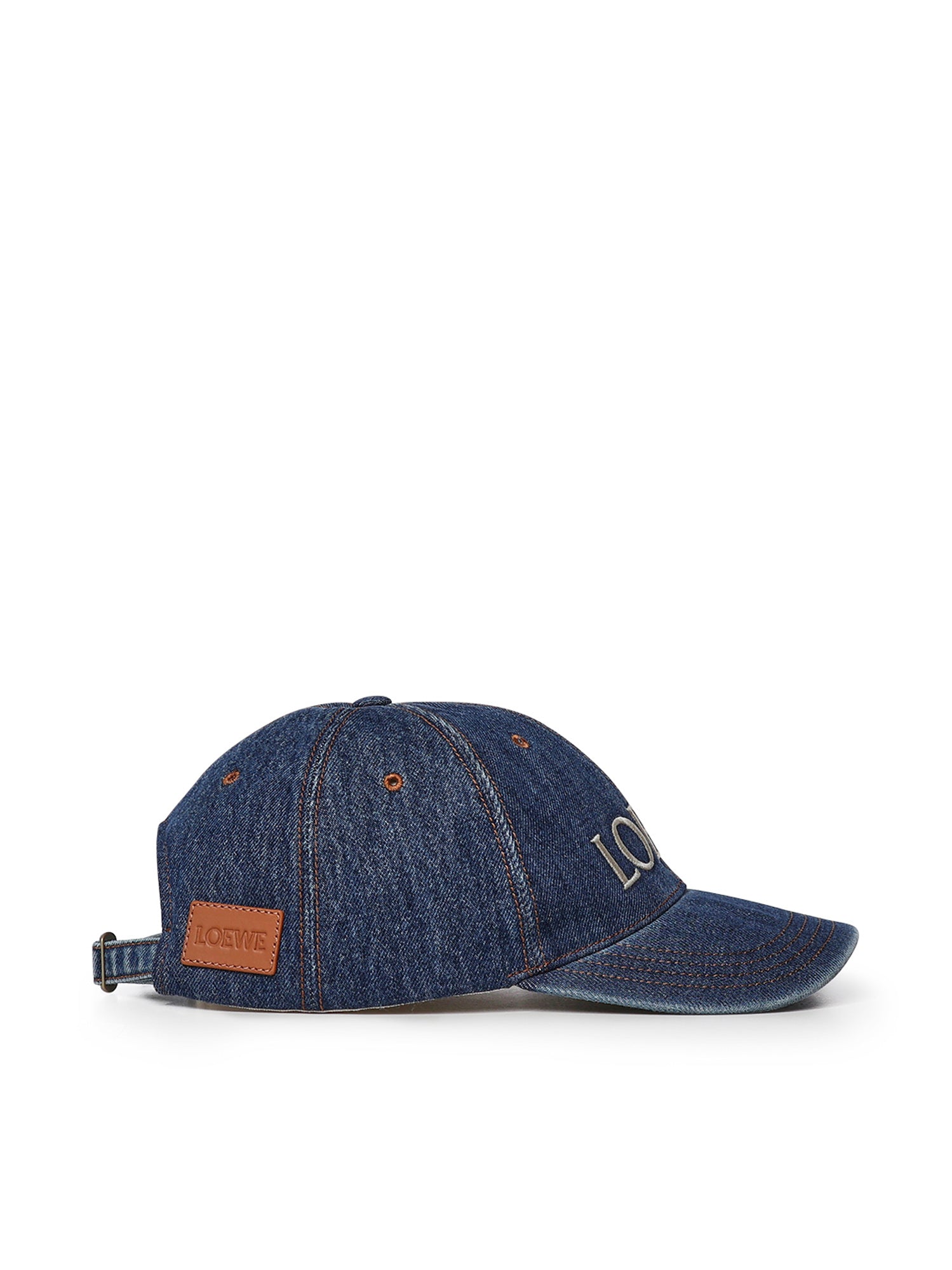 Cappello in denim con logo K820358X49 8798 LOEWE 