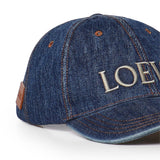 Cappello in denim con logo K820358X49 8798 LOEWE 
