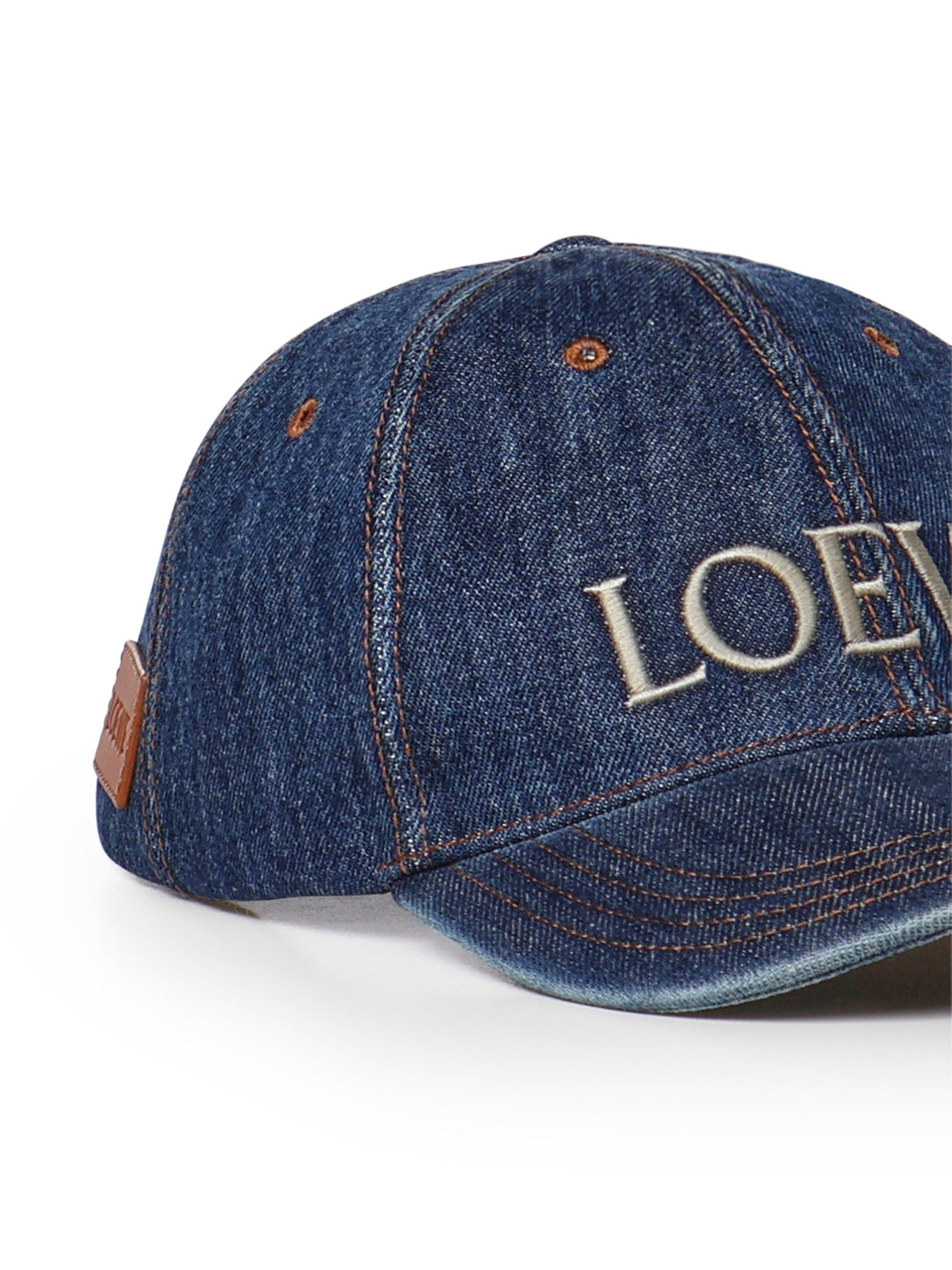 Cappello in denim con logo K820358X49 8798 LOEWE 