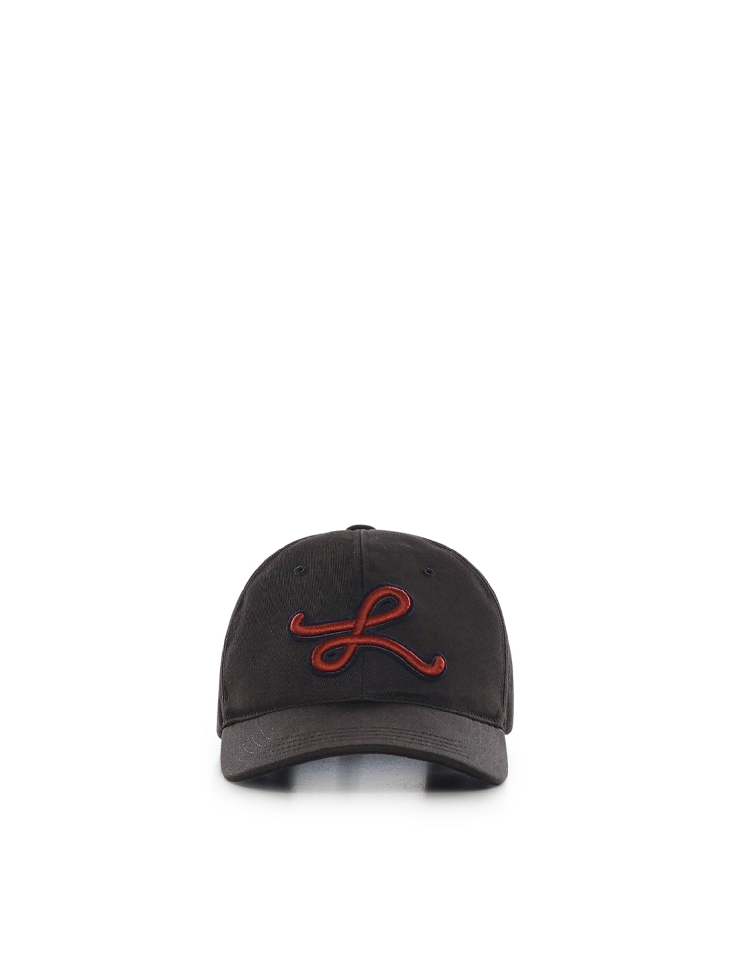 Cappello con applicazione L in cotone K820358XAJ 1100 LOEWE 