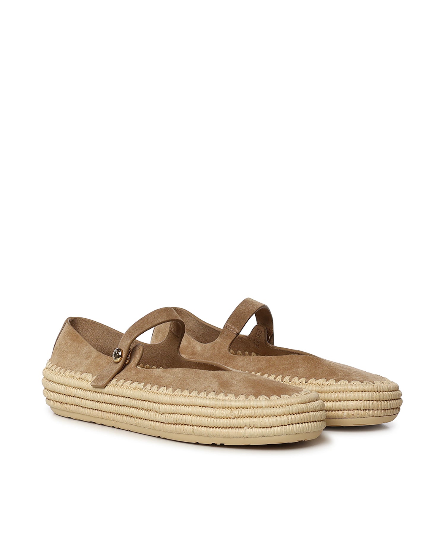 Mary Jane Rio in pelle scamosciata e rafia LBV3466X02 2210 LOEWE 