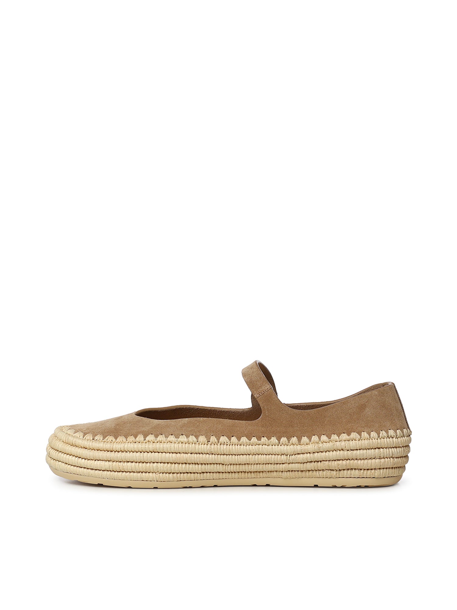 Mary Jane Rio in pelle scamosciata e rafia LBV3466X02 2210 LOEWE 