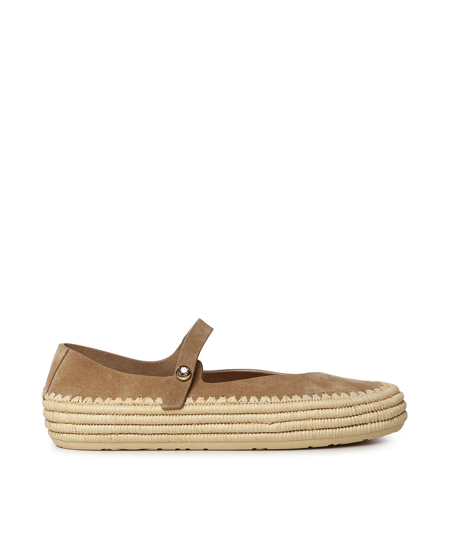Mary Jane Rio in pelle scamosciata e rafia LBV3466X02 2210 LOEWE 