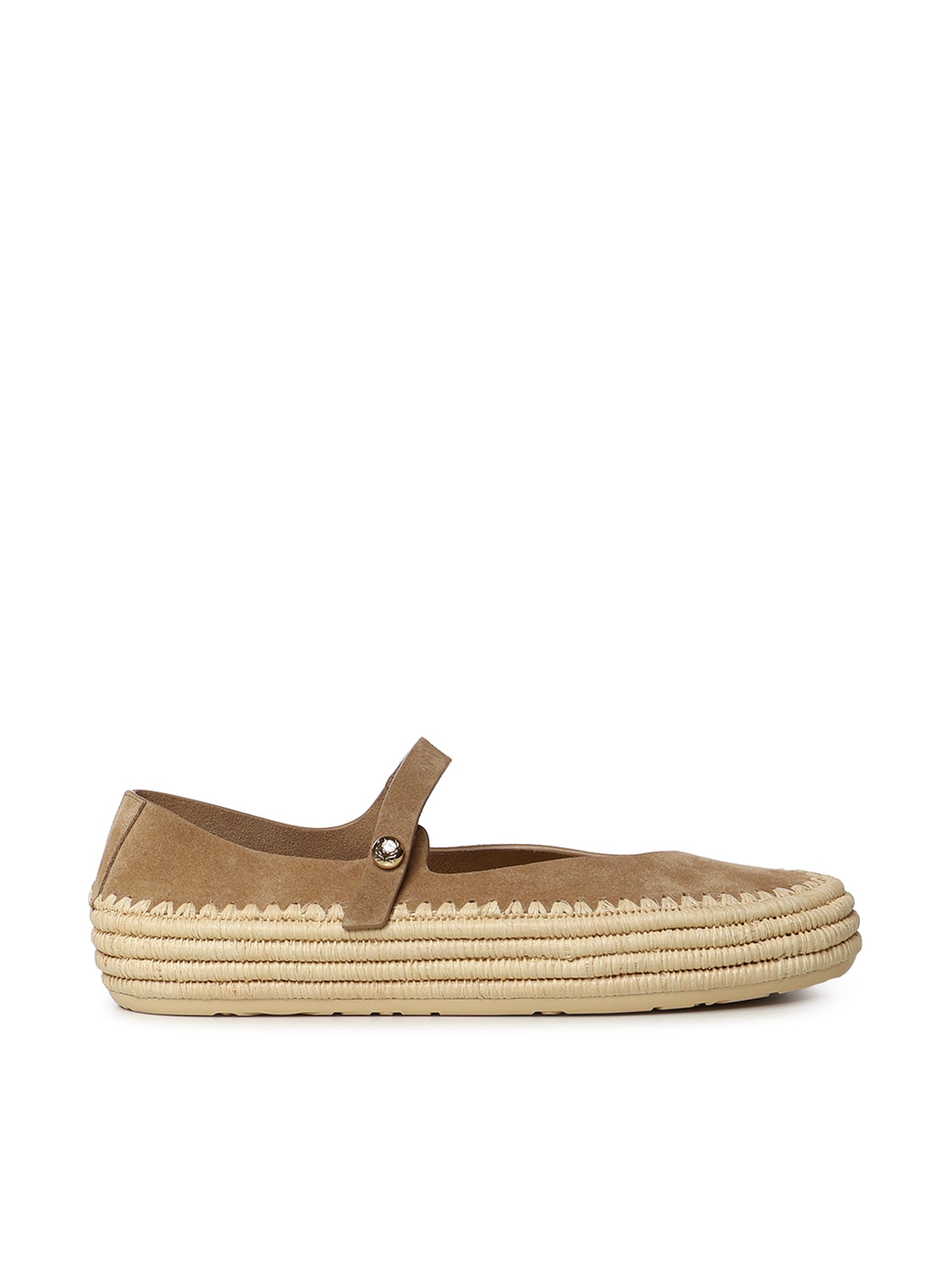 Mary Jane Rio in pelle scamosciata e rafia LBV3466X02 2210 LOEWE 