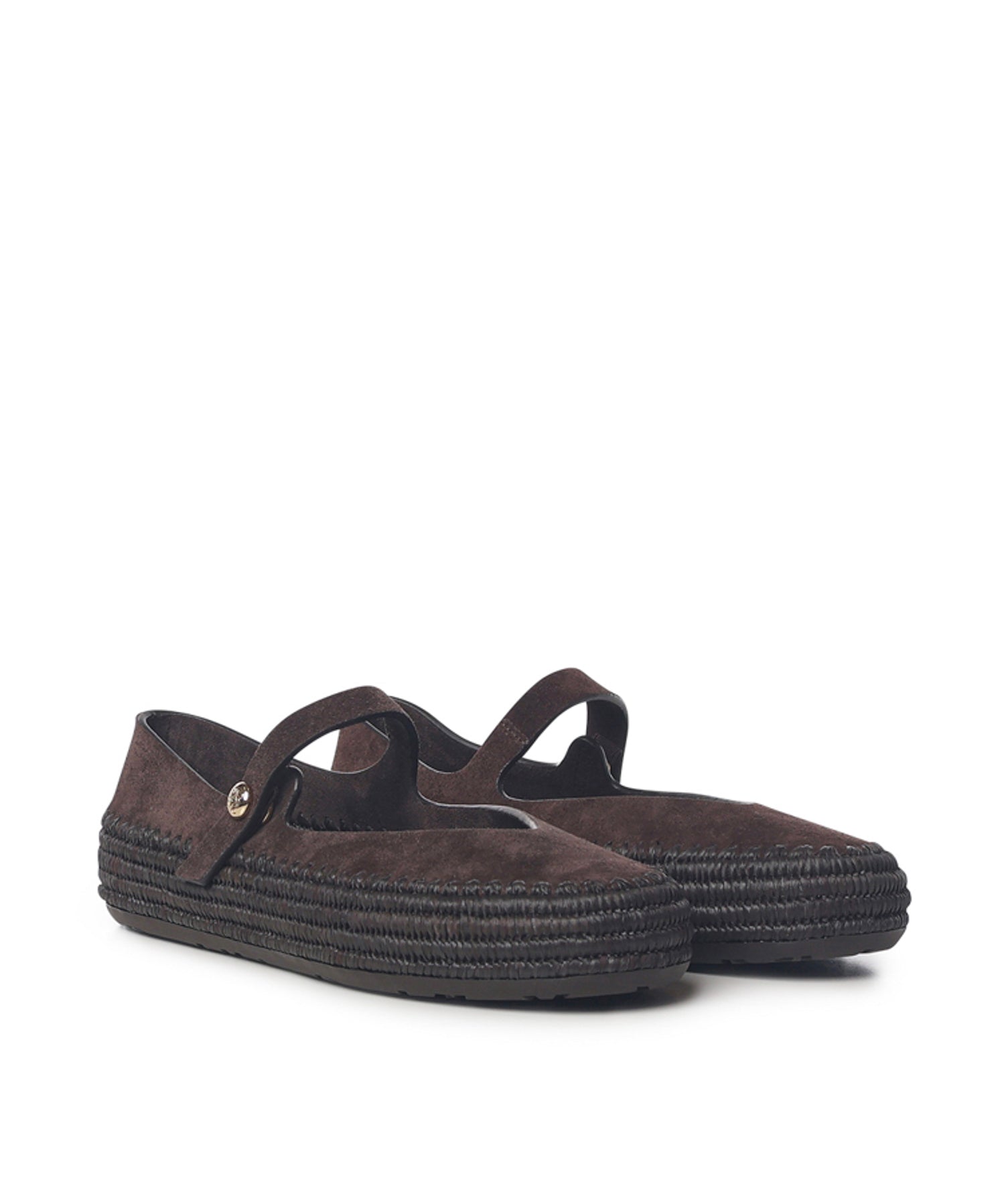 Mary Jane Rio in pelle scamosciata e rafia LBV3466X02 3110 LOEWE 