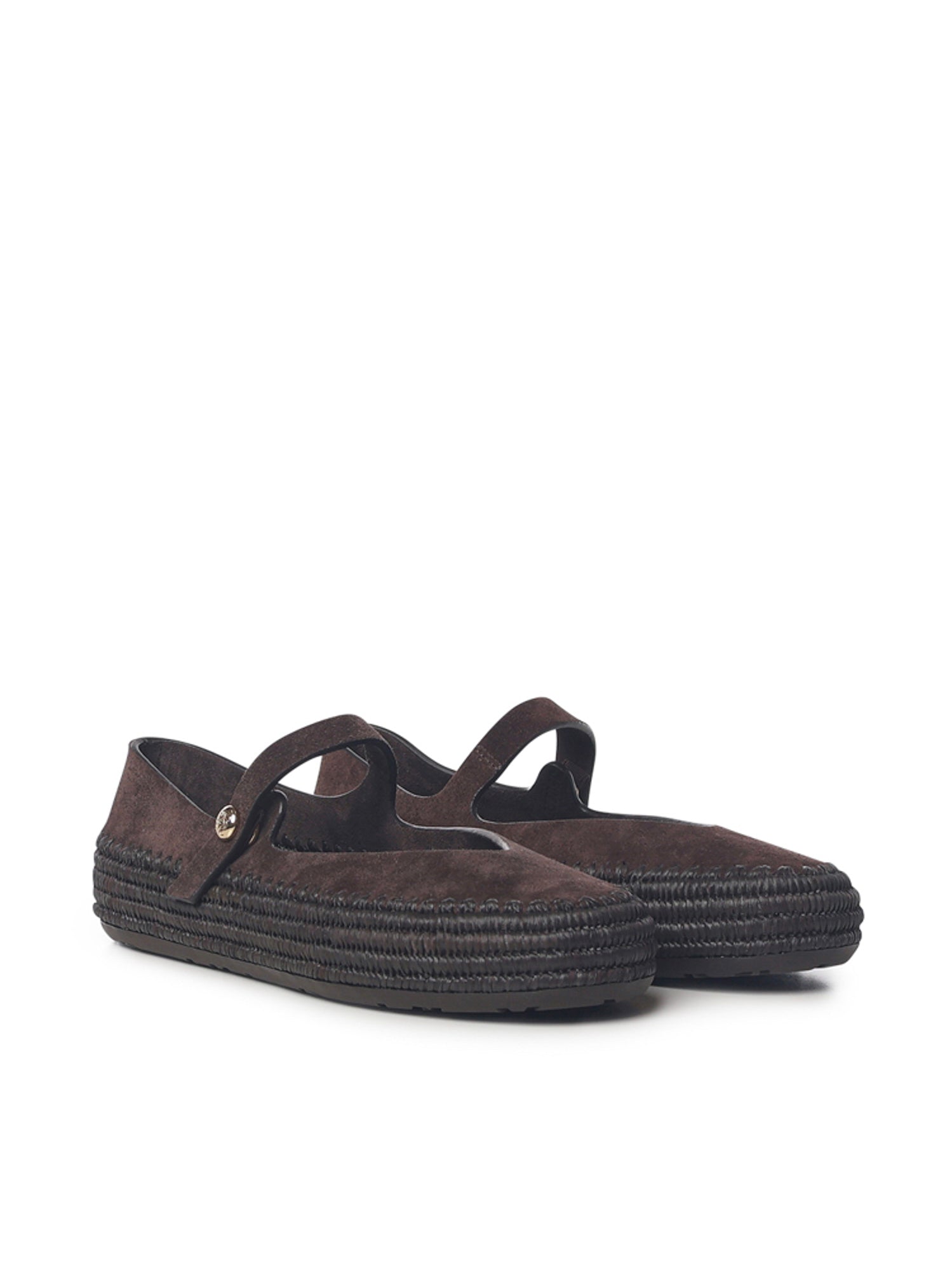 Mary Jane Rio in pelle scamosciata e rafia LBV3466X02 3110 LOEWE 