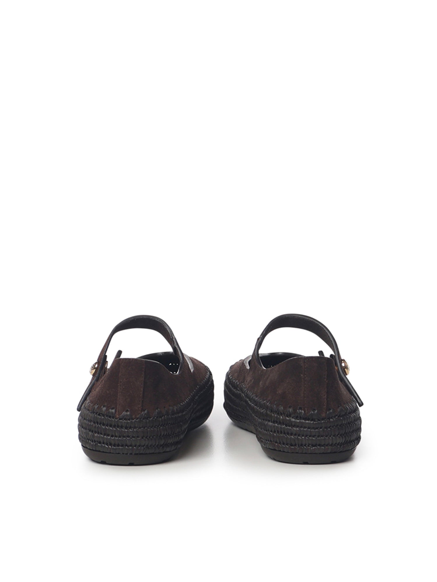 Mary Jane Rio in pelle scamosciata e rafia LBV3466X02 3110 LOEWE 