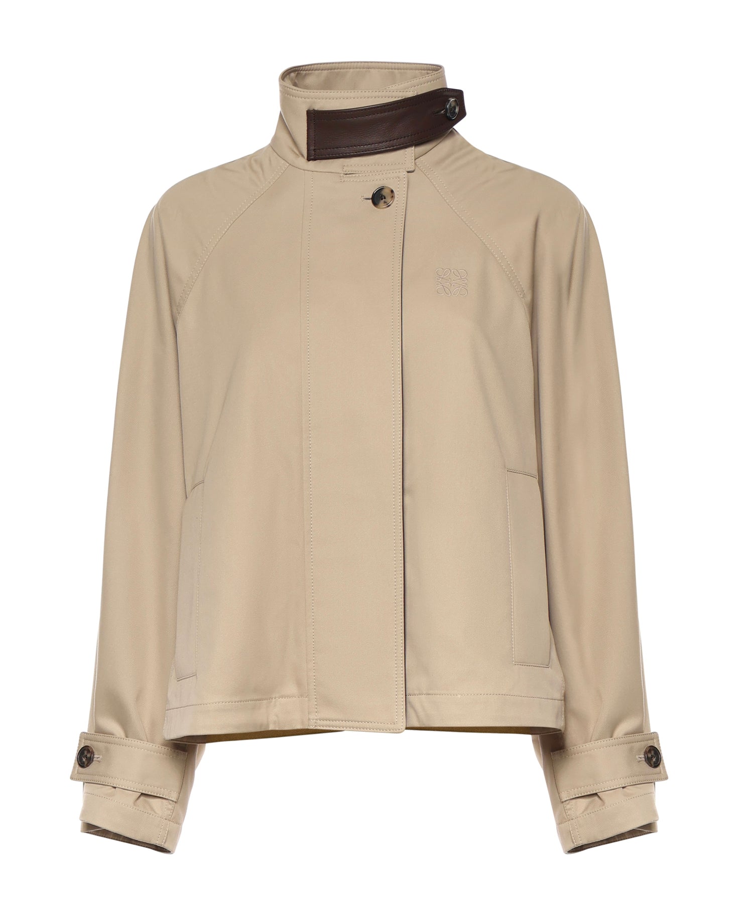 Parka cropped in cotone e seta S359Y02XFE 2140 LOEWE 