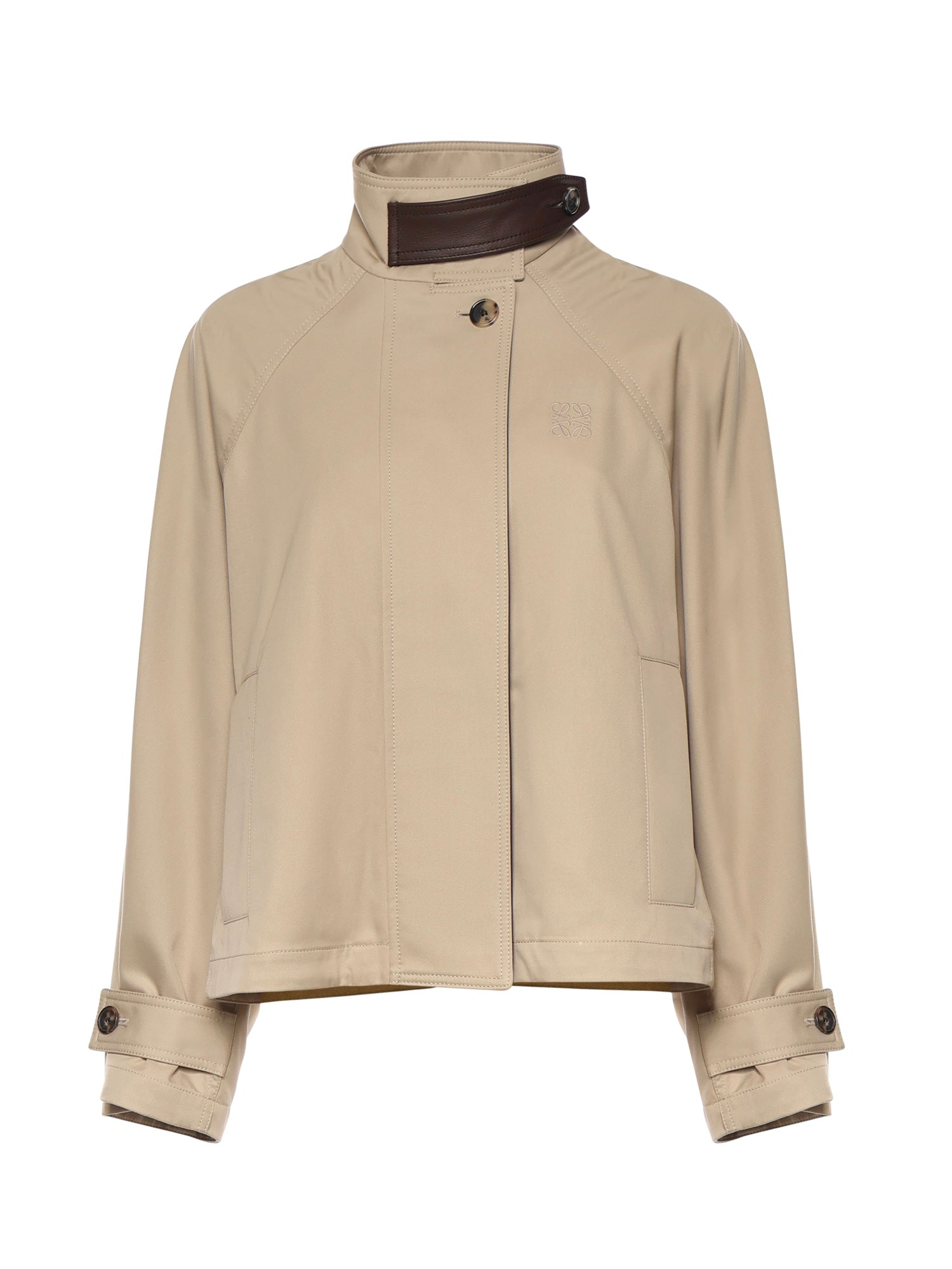 Parka cropped in cotone e seta S359Y02XFE 2140 LOEWE 