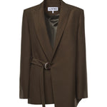 Giacca drappeggiata in lana S359Y03XAE 4160 LOEWE 