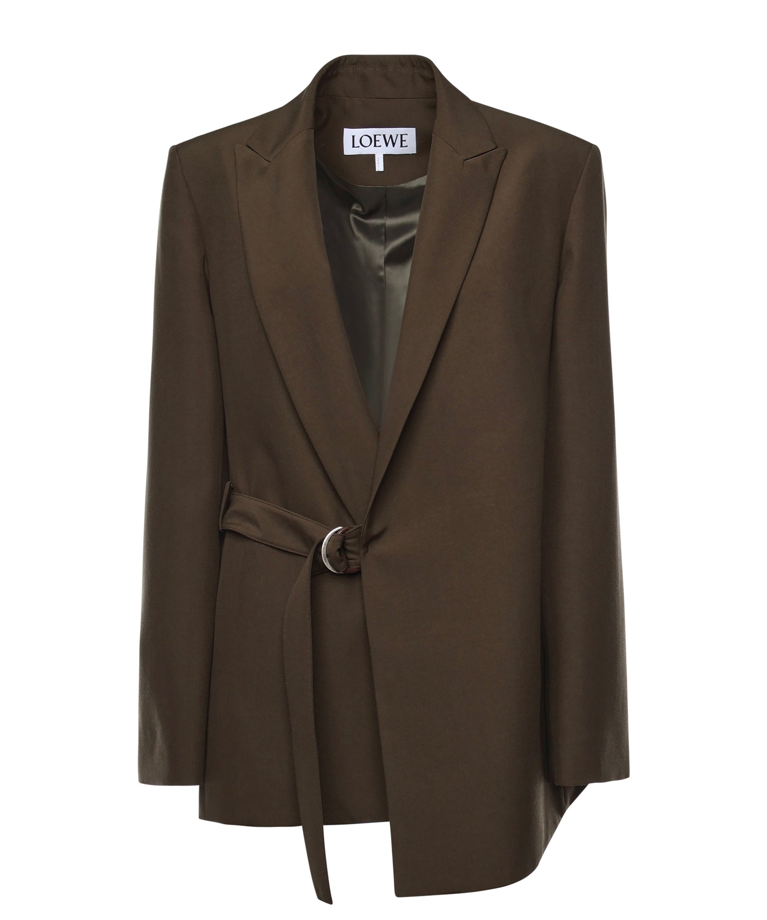 Giacca drappeggiata in lana S359Y03XAE 4160 LOEWE 