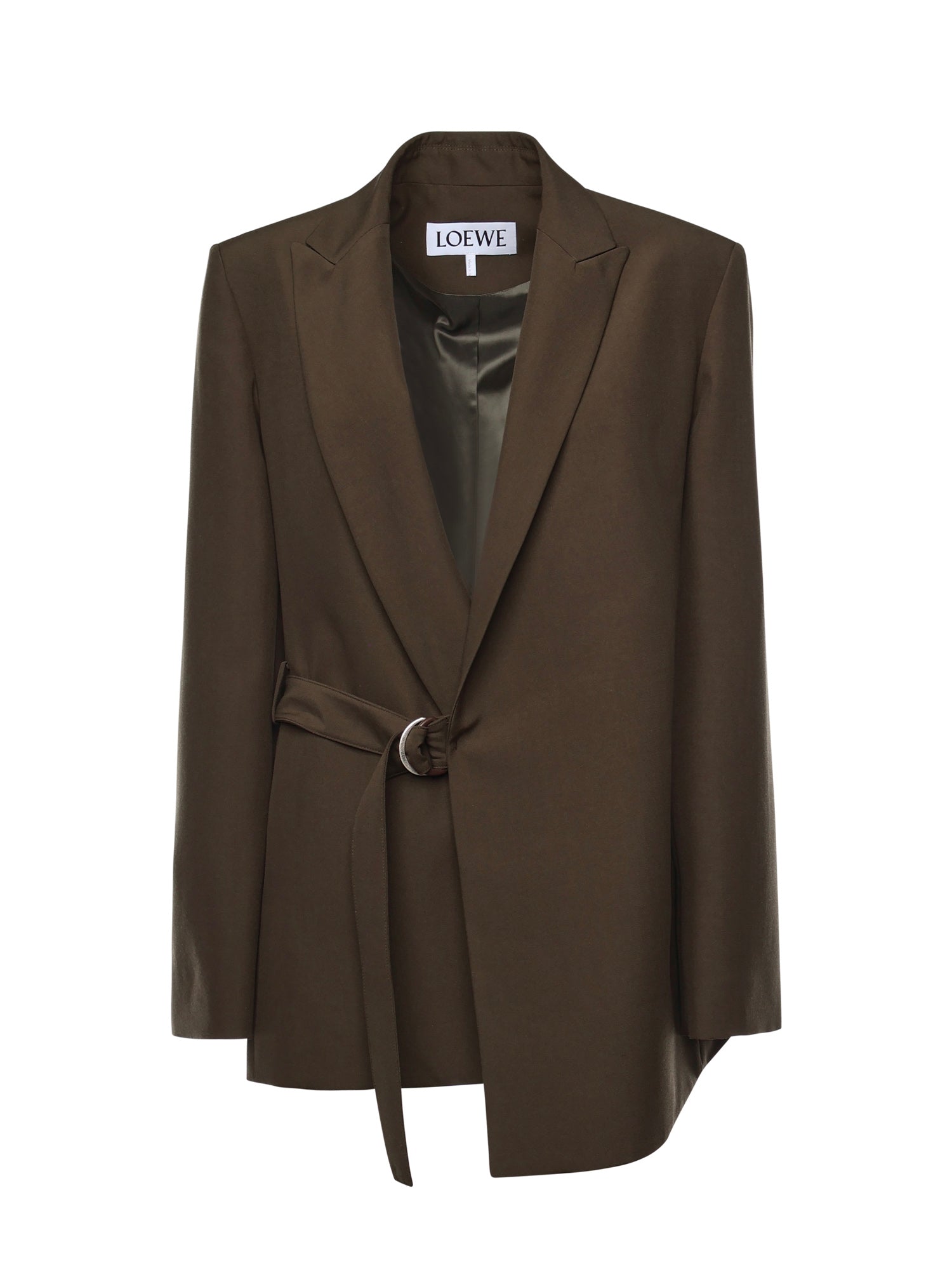Giacca drappeggiata in lana S359Y03XAE 4160 LOEWE 