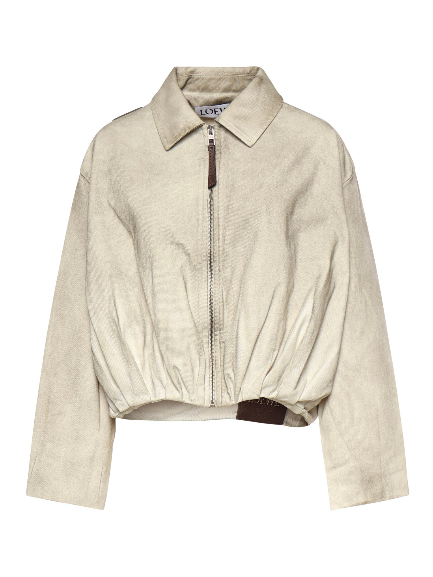 Giacca drappeggiata in cotone S359Y50XAE 1130 LOEWE 