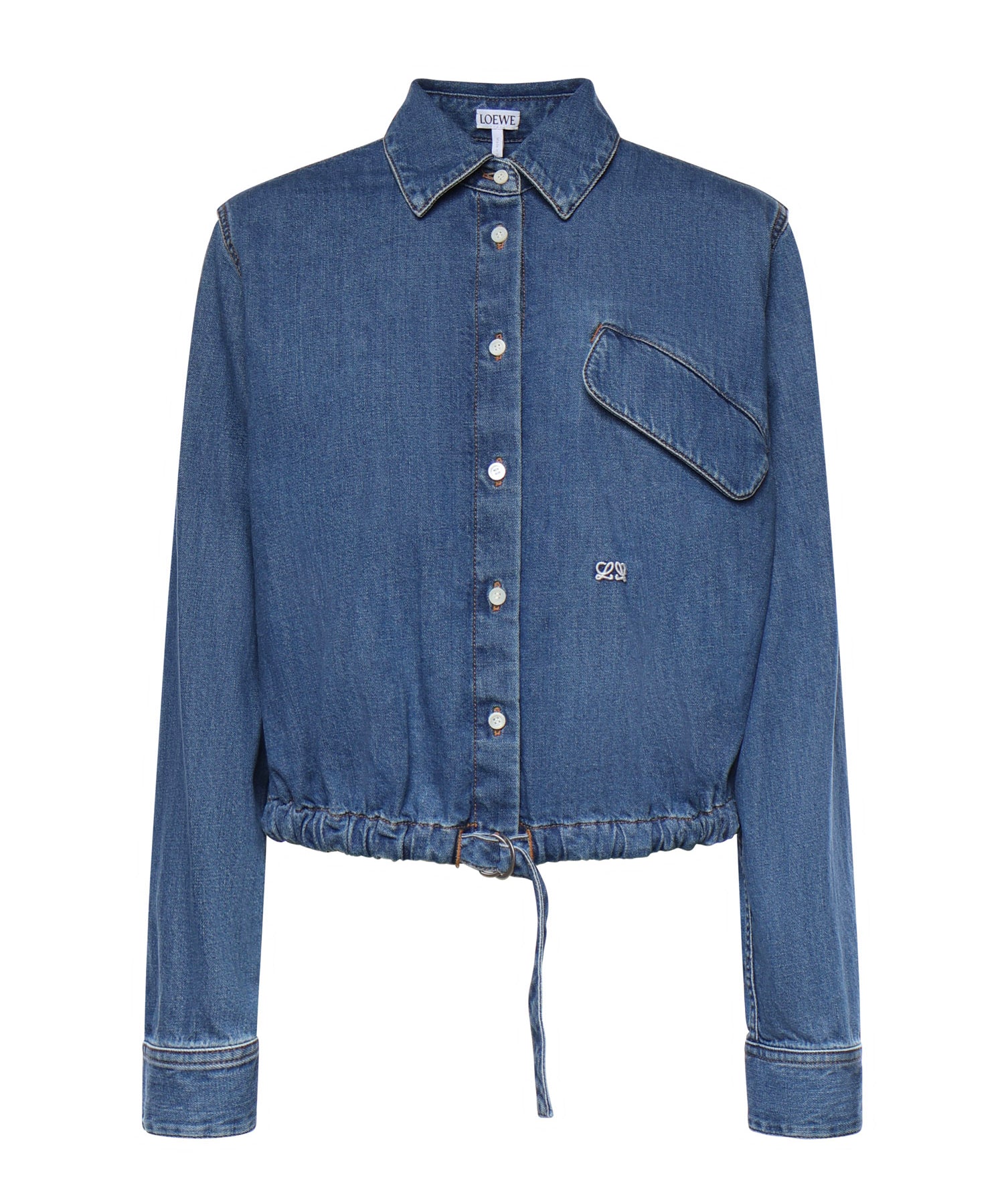 Camicia con cintura in denim S540Y1DX14 5140 LOEWE 