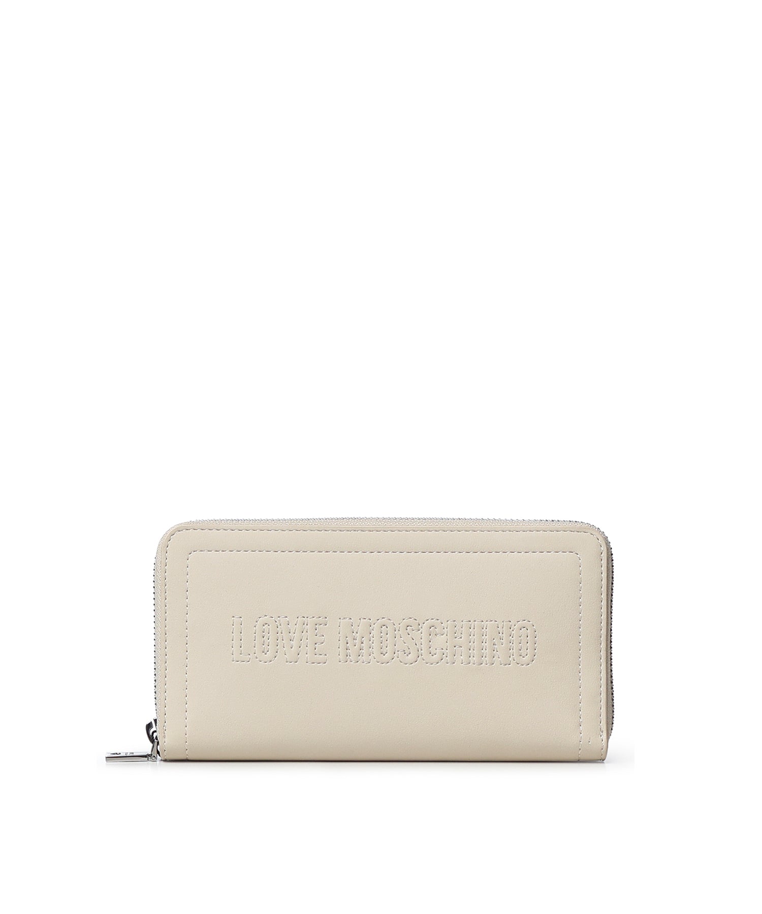Portafoglio con logo e zip JC5500PP1OLE0 110 LOVE MOSCHINO 