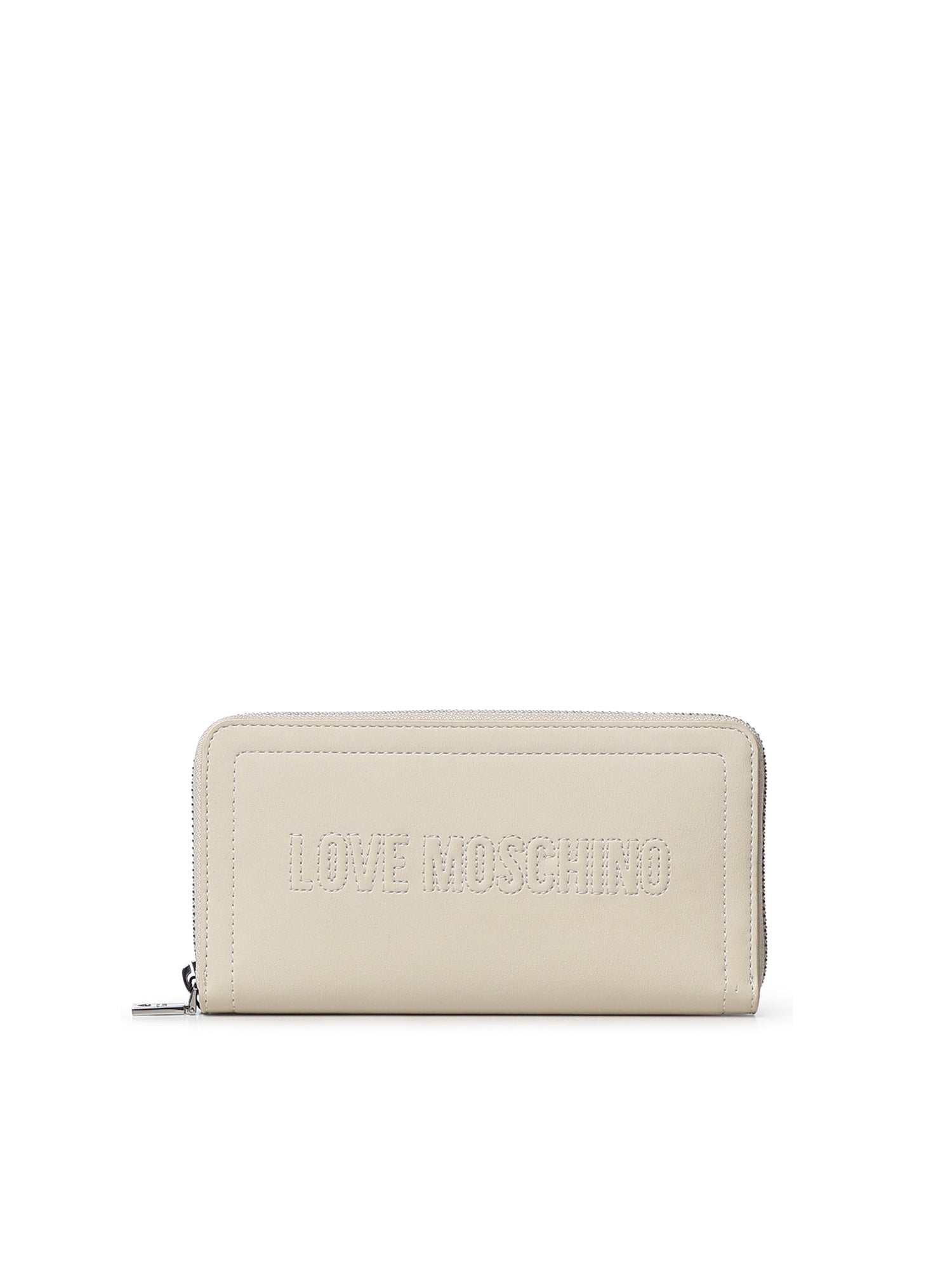 Portafoglio con logo e zip JC5500PP1OLE0 110 LOVE MOSCHINO 