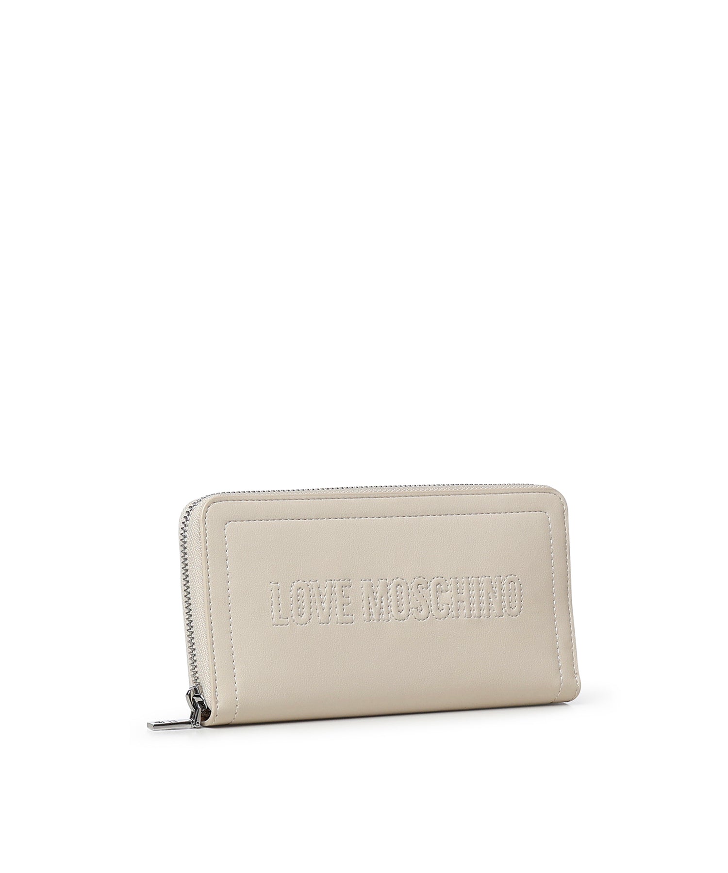 Portafoglio con logo e zip JC5500PP1OLE0 110 LOVE MOSCHINO 