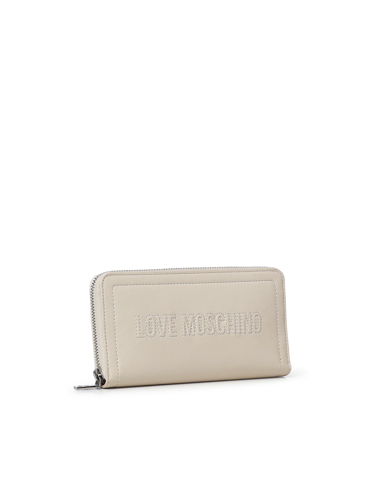 Portafoglio con logo e zip JC5500PP1OLE0 110 LOVE MOSCHINO 