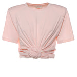 T-shirt cropped con nodo 101426  MAGDA BUTRYM 