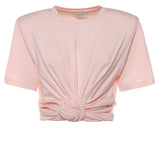 T-shirt cropped con nodo 101426  MAGDA BUTRYM 