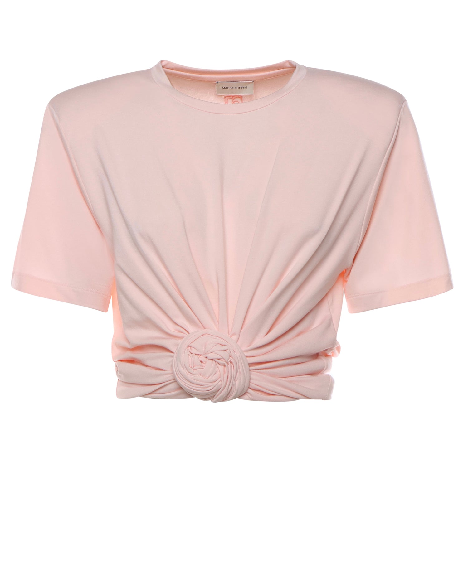 T-shirt cropped con nodo 101426  MAGDA BUTRYM 