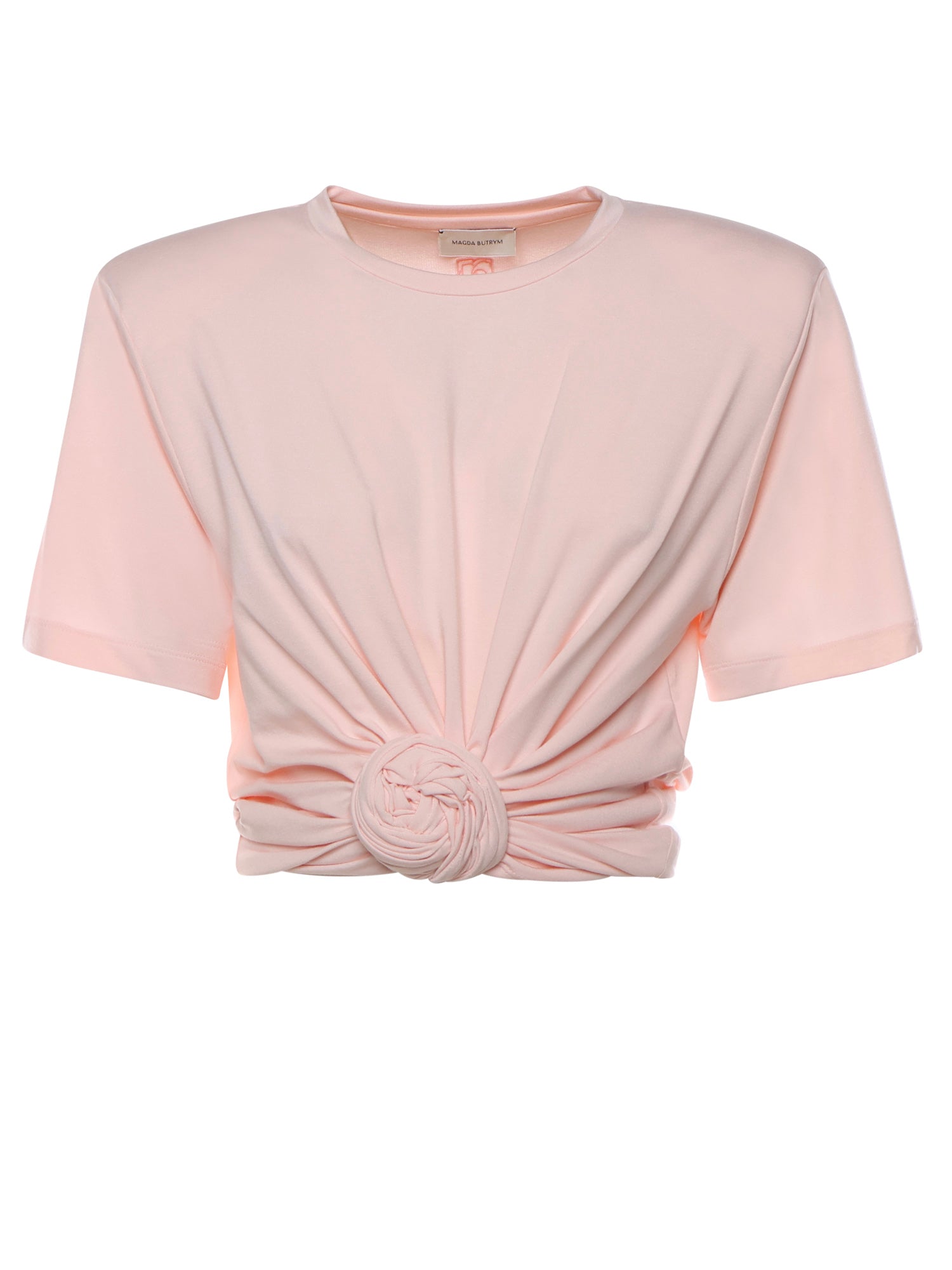 T-shirt cropped con nodo 101426  MAGDA BUTRYM 