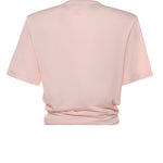 T-shirt cropped con nodo 101426  MAGDA BUTRYM 