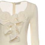 Vestito midi con applicazioni floreali 122523  MAGDA BUTRYM 