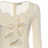 Vestito midi con applicazioni floreali 122523  MAGDA BUTRYM 