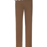 Pantaloni in lana con cinturino in pizzo 173426  MAGDA BUTRYM 