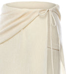 Gonna lunga drappeggiata con perline 305426  MAGDA BUTRYM 
