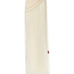 Gonna lunga drappeggiata con perline 305426  MAGDA BUTRYM 