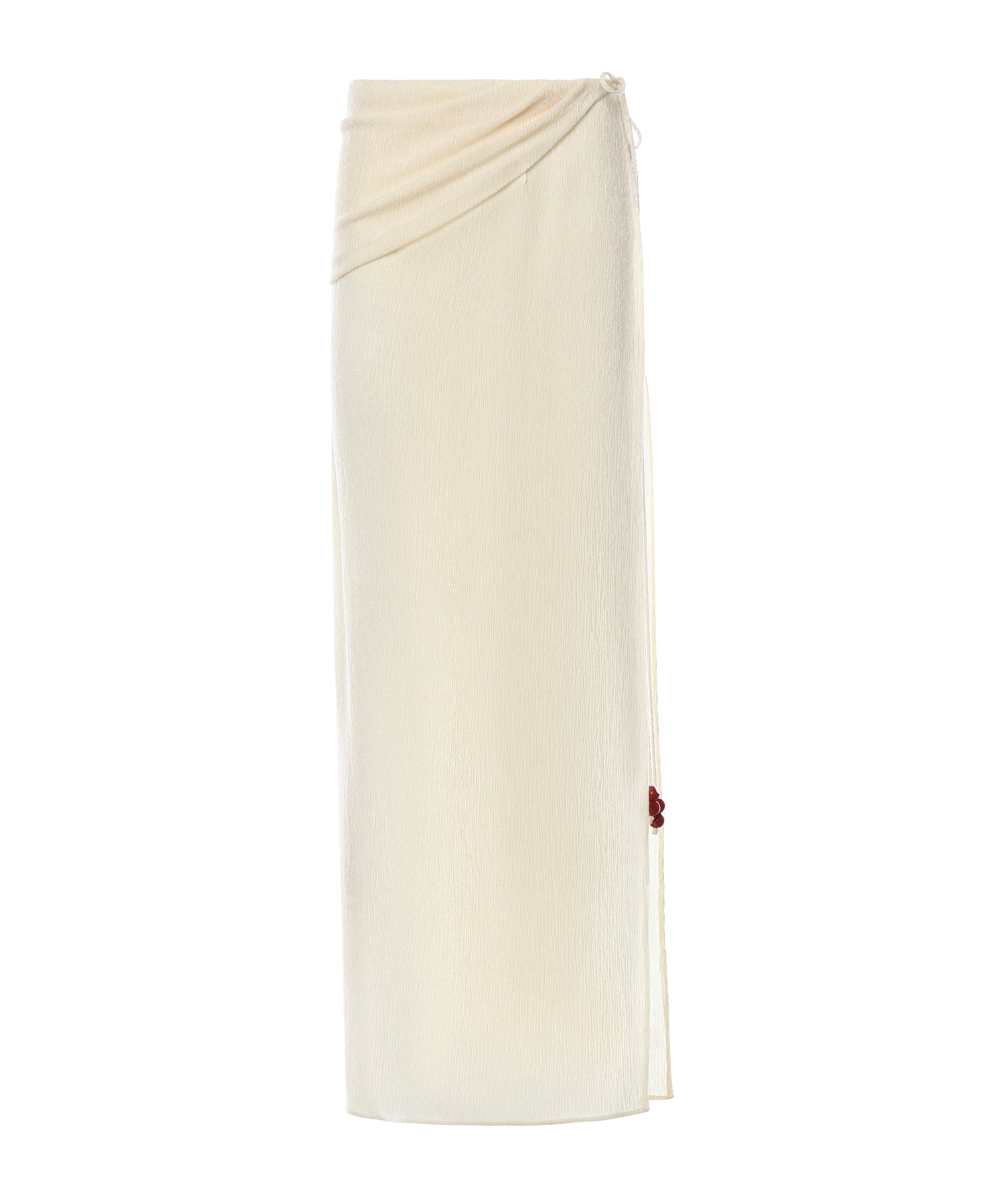 Gonna lunga drappeggiata con perline 305426  MAGDA BUTRYM 