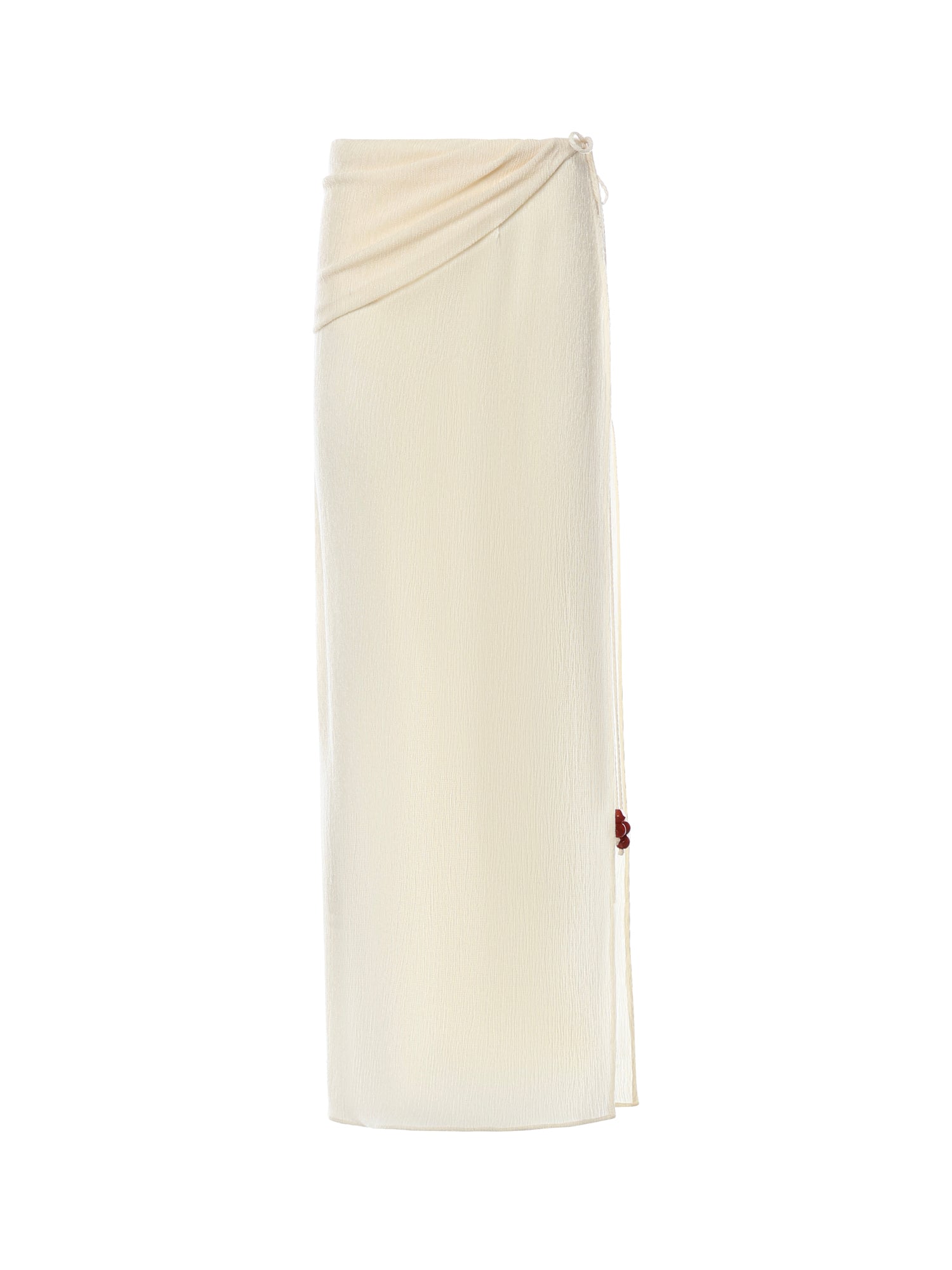 Gonna lunga drappeggiata con perline 305426  MAGDA BUTRYM 