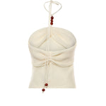 Top drappeggiato con perline 308426  MAGDA BUTRYM 