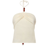 Top drappeggiato con perline 308426  MAGDA BUTRYM 
