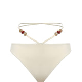 Slip bikini con cinturini e perline 618426  MAGDA BUTRYM 