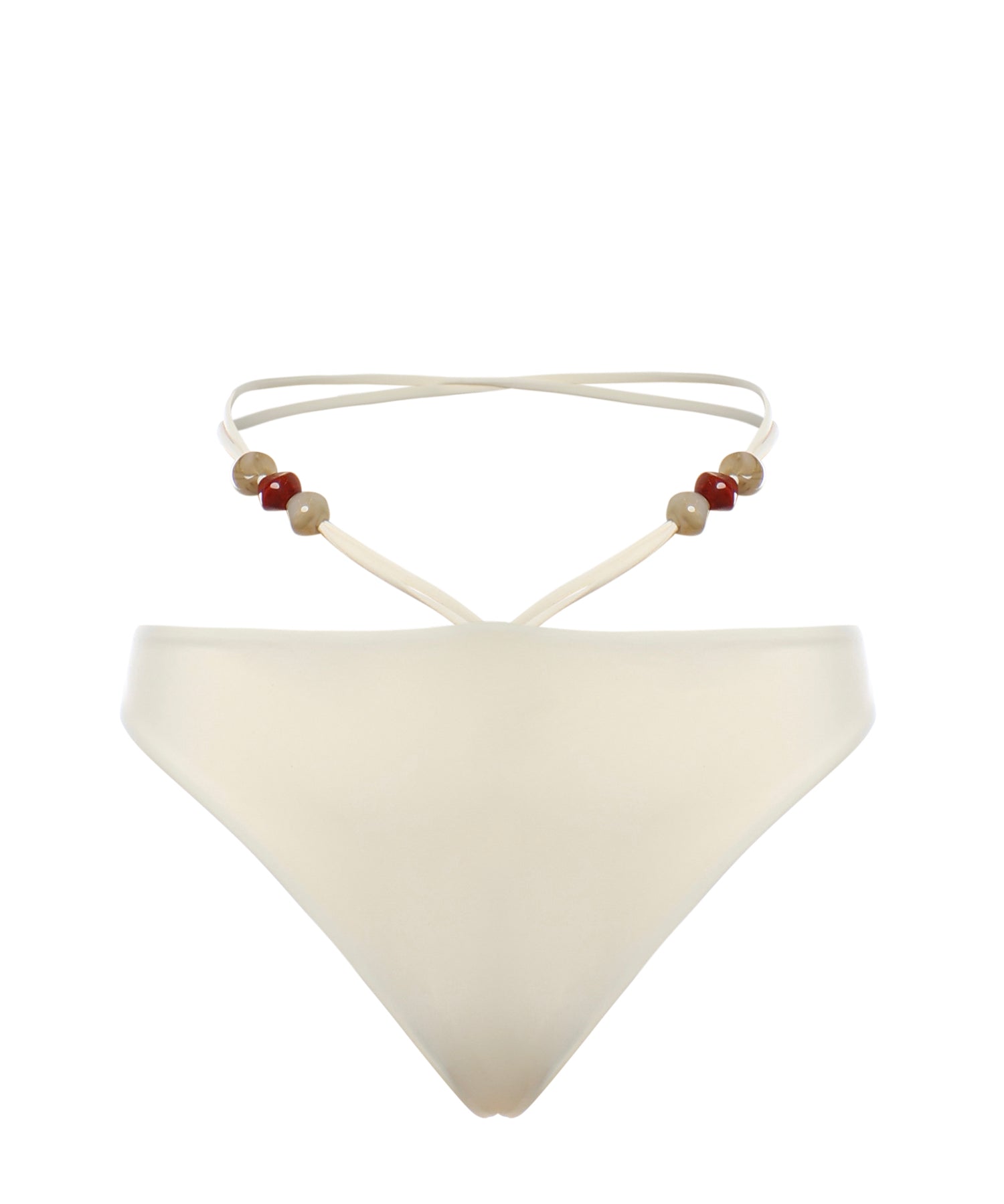 Slip bikini con cinturini e perline 618426  MAGDA BUTRYM 