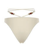 Slip bikini con cinturini e perline 618426  MAGDA BUTRYM 