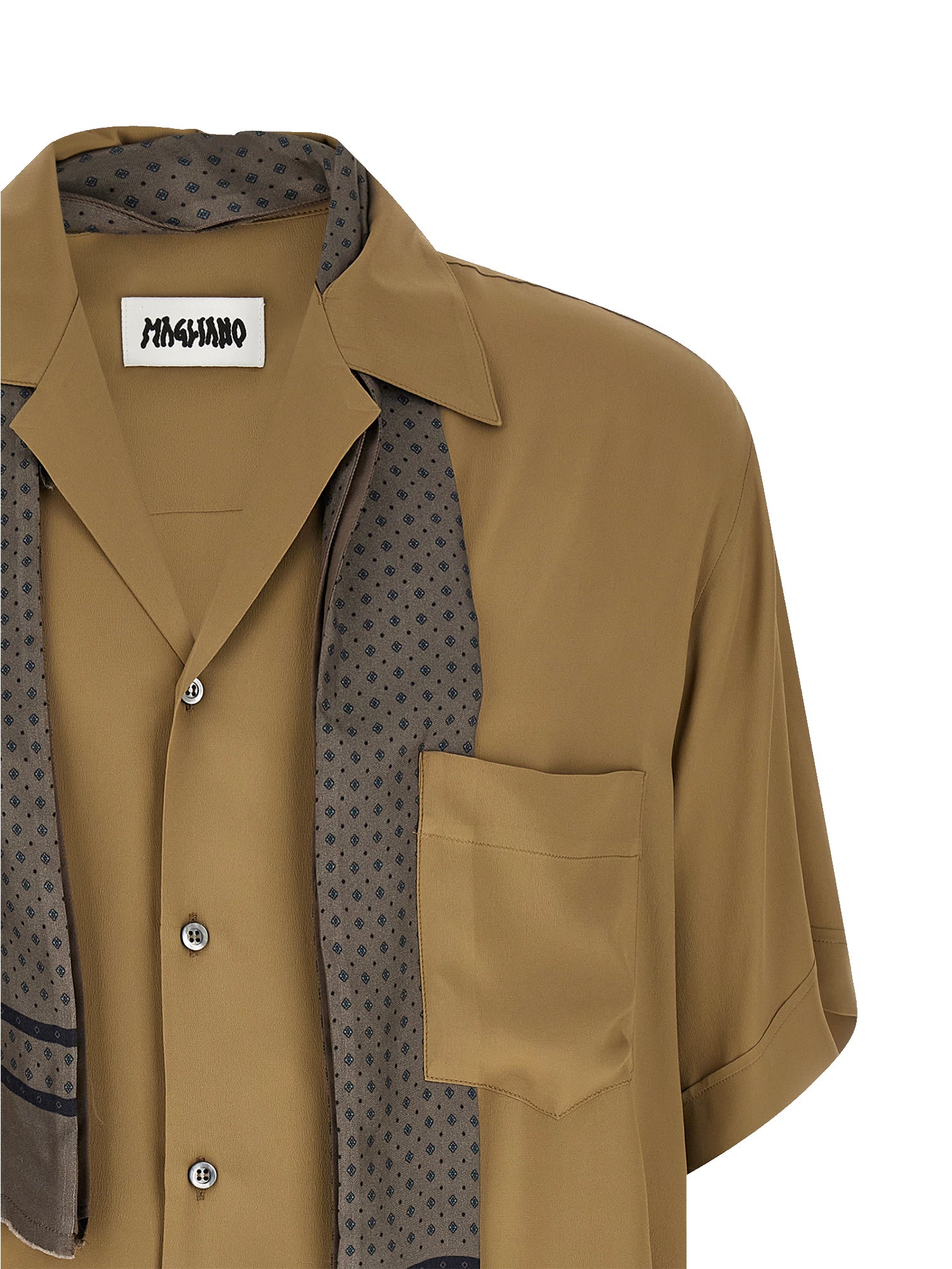 Camicia Pasolini in acetato e seta MGSS26SH01870 6073 MAGLIANO 