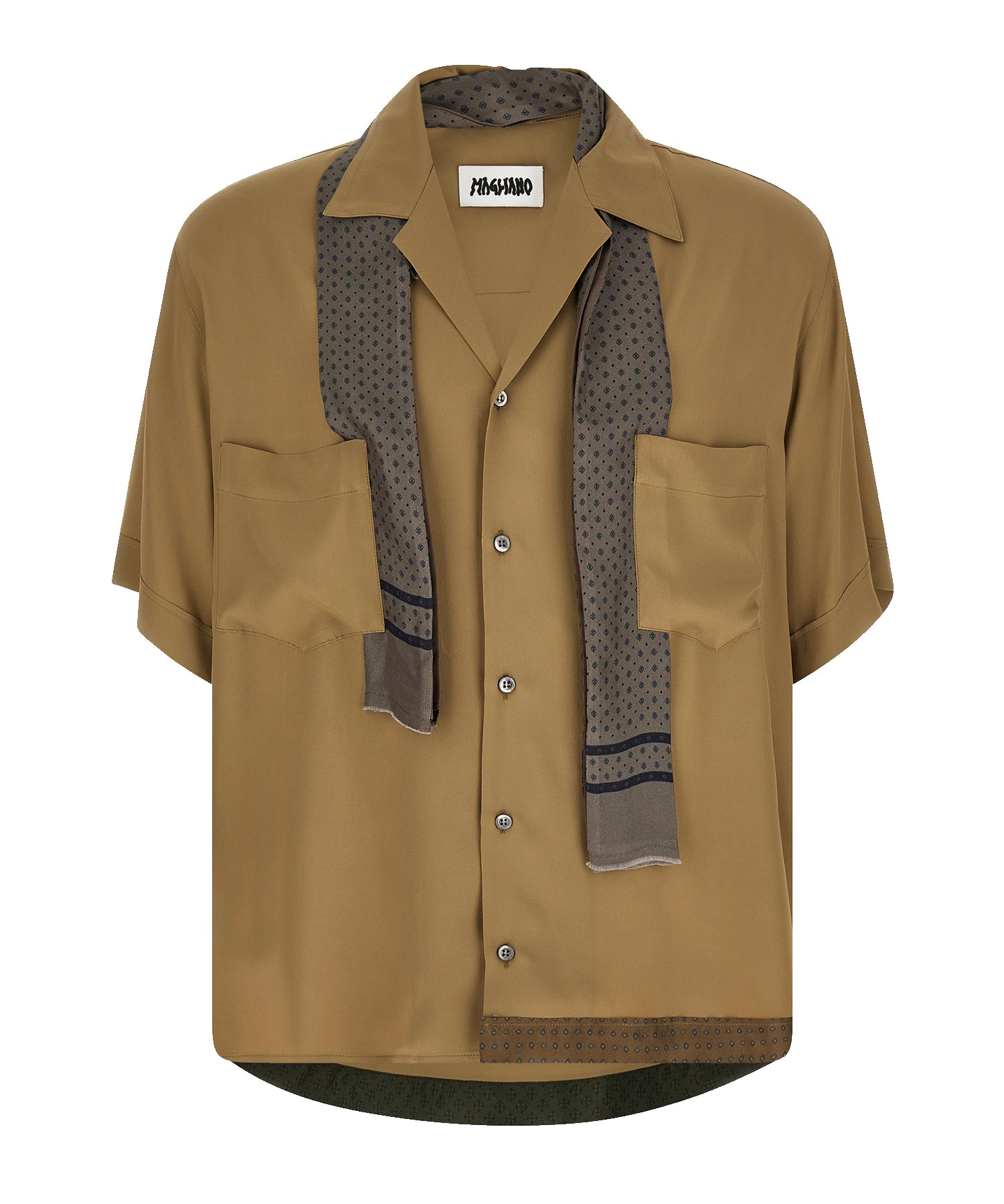 Camicia Pasolini in acetato e seta MGSS26SH01870 6073 MAGLIANO 